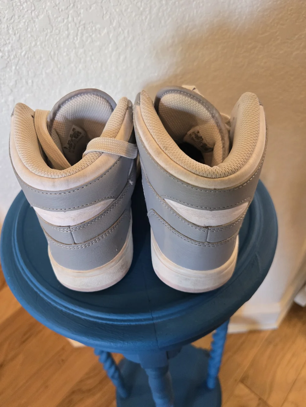 Puma Kids' High-Top Sneakers in Grey and Light Pink